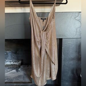 NWT. Trixxi gold shimmery dress. Size S